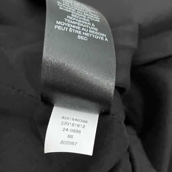 WHBM Jacket Size 4 Tan Black Moto Zip Blazer Office Siren Preppy Avant Garde - Picture 8 of 14